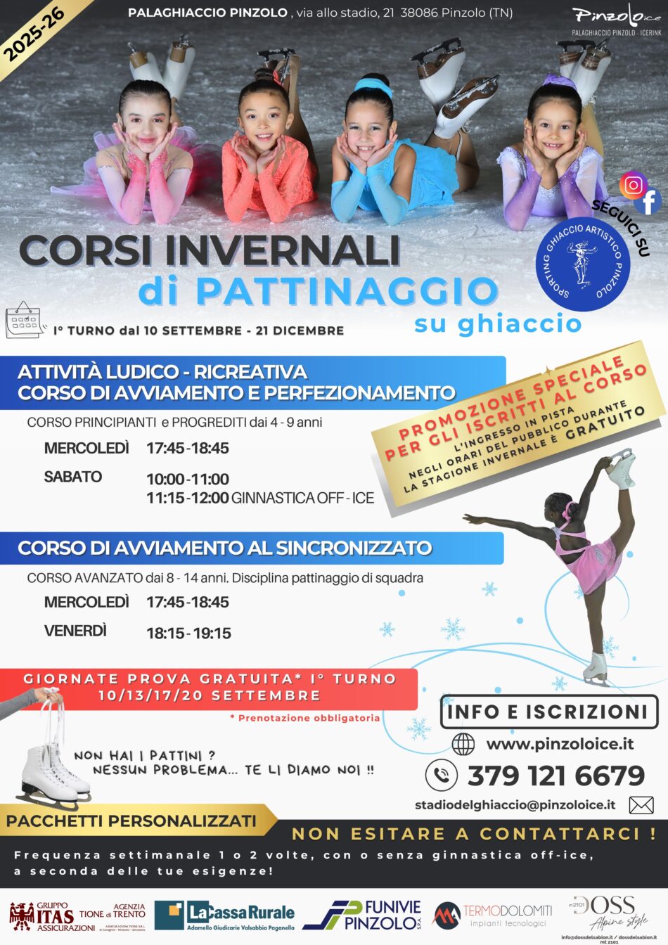 Pinzolo – Corsi invernali di Pattinaggio su ghiaccio