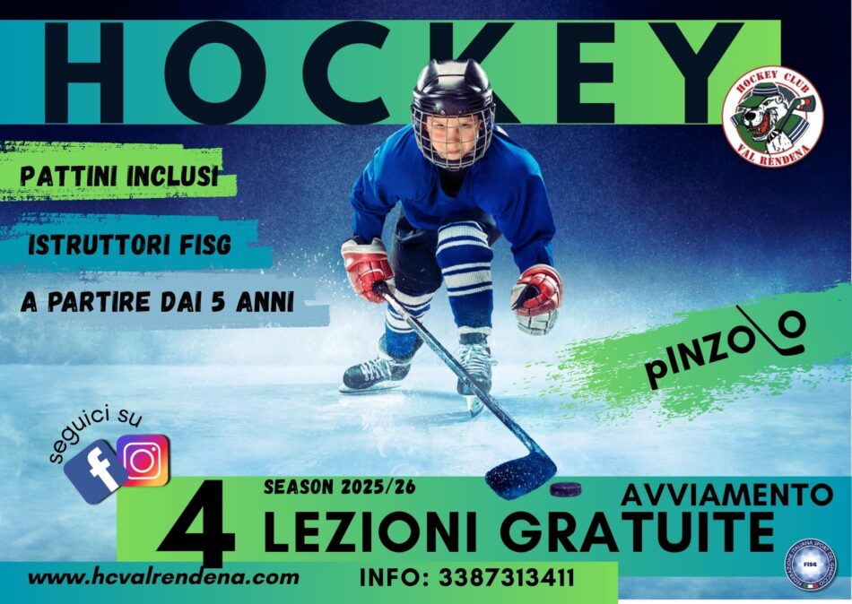 Pinzolo: ripresa dei corsi di avviamento al gioco dell’Hockey