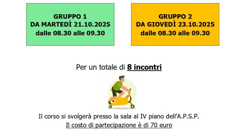 RIPRENDONO A SPIAZZO I CORSI DI GINNASTICA POSTURALE. ISCRIZIONI APERTE