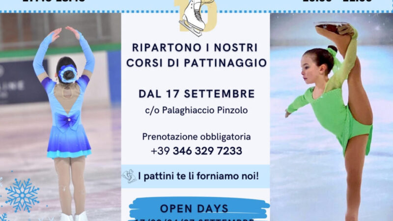 Pinzolo: Ripartono i corsi di pattinaggio