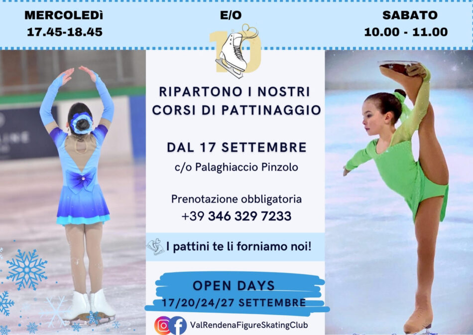 Pinzolo: Ripartono i corsi di pattinaggio