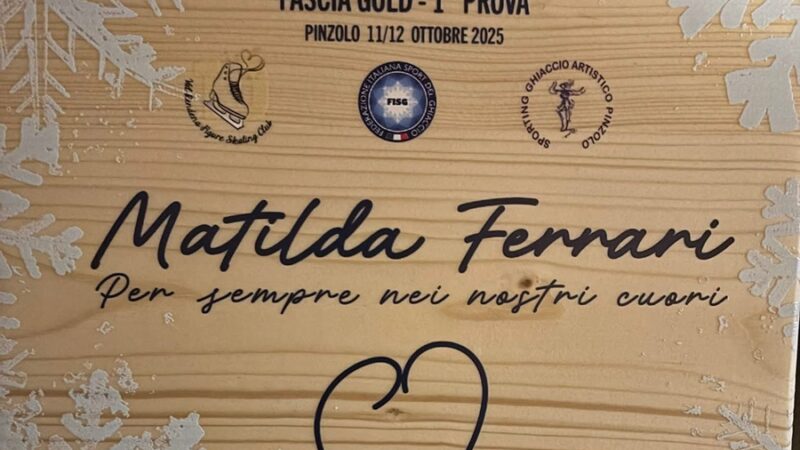 Pinzolo – Per Matilda Ferrari la prima prova di Coppa Italia Triveneto di pattinaggio artistico