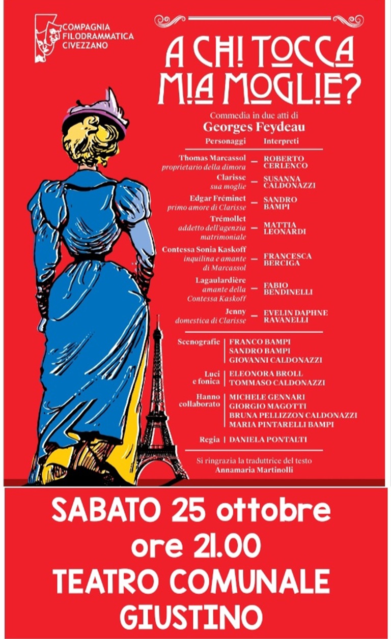 Teatro Comunale di Giustino Sabato 25 ottobre ore 21 “A chi tocca mia moglie?”