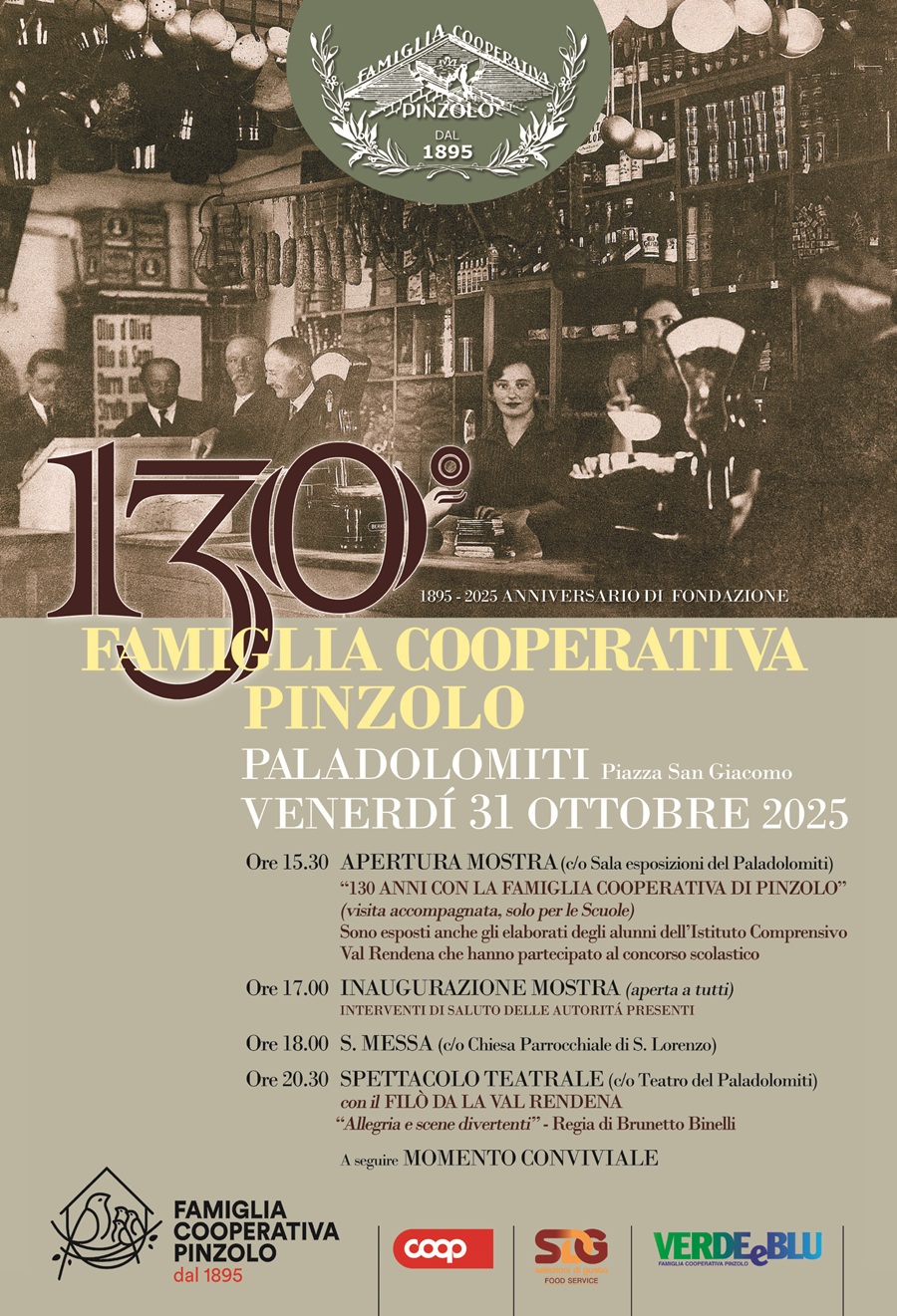 130° Anniversario Famiglia Cooperativa Pinzolo