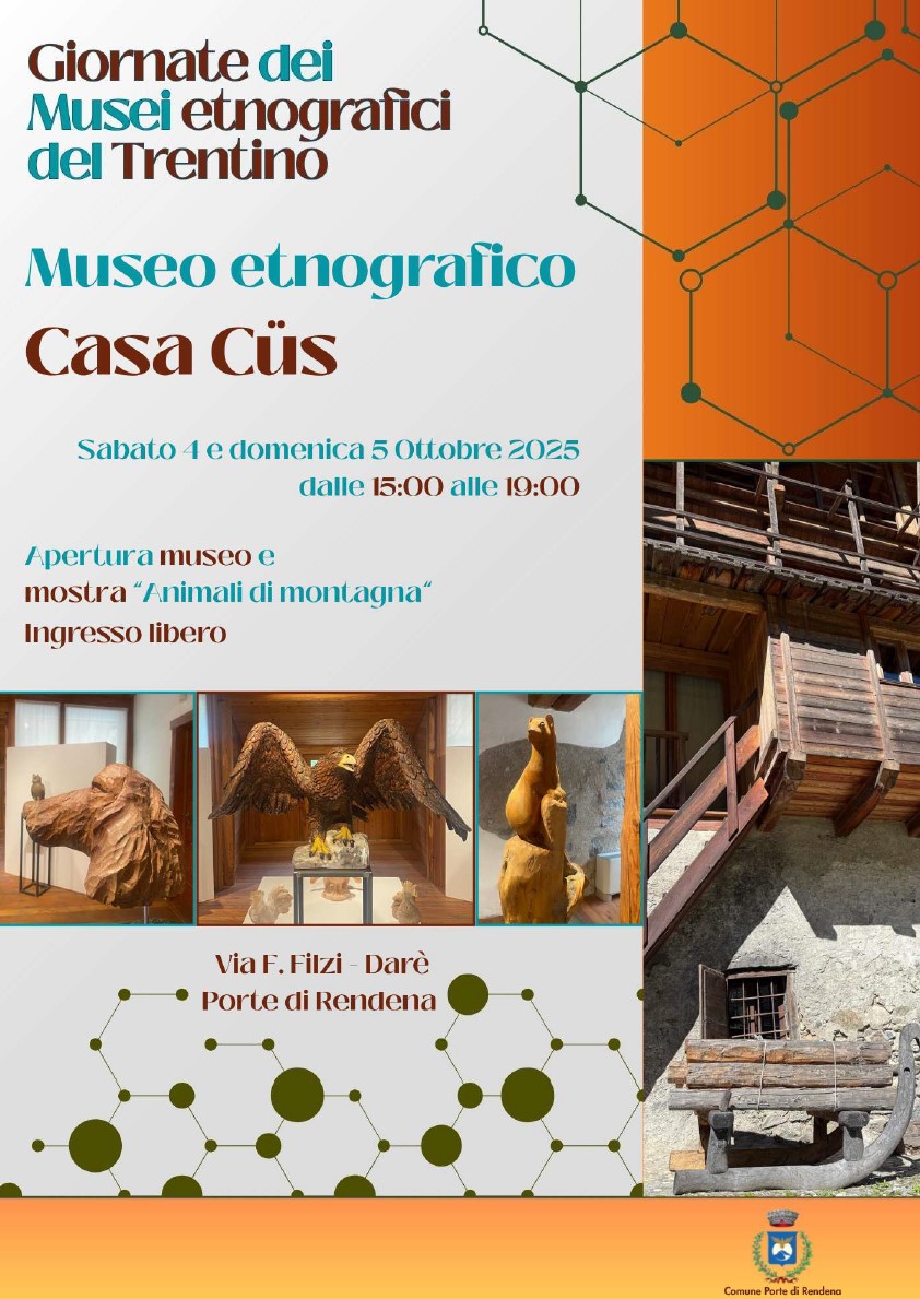 PORTE DI RENDENA – Giornate degli Ecomusei: A Darè aperta Casa Cüs, con la mostra Animali di montagna
