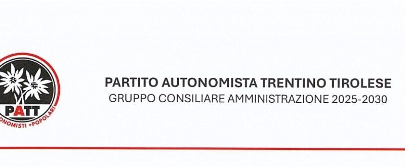 Comune di Pinzolo: mozioni e interrogazione depositate dal Gruppo Consigliare PATT