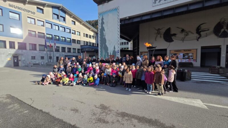 A PINZOLO ACCESA LA FIAMMA DELLE MINI OLIMPIADI DELLA VAL RENDENA