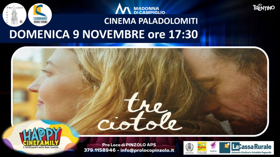 Cinema a Pinzolo: Domenica 9 novembre ore 17.30 “Tre ciotole”