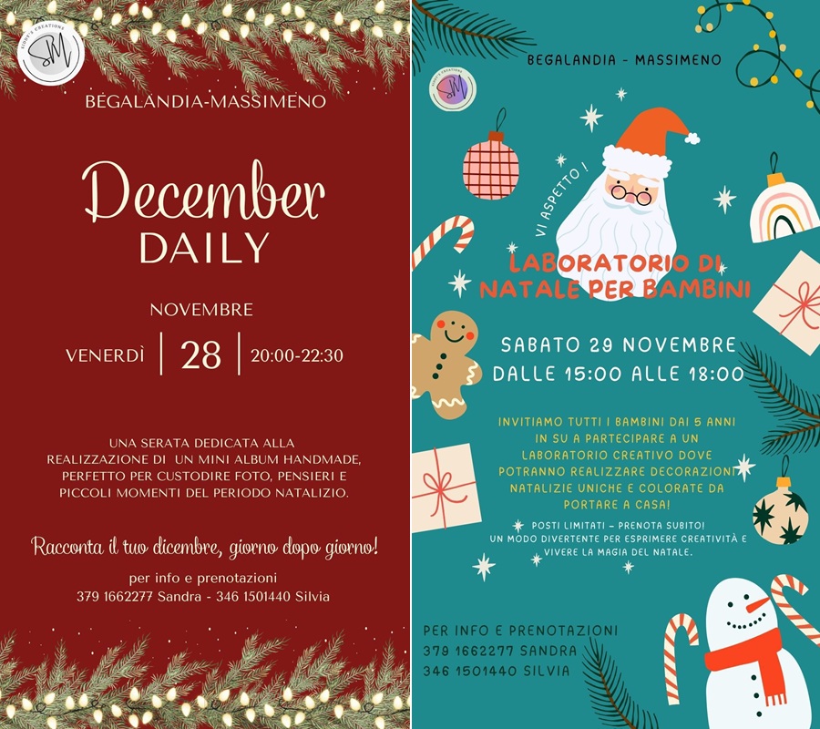 Massimeno – A Begalandia il Natale si crea con le mani e con il cuore!