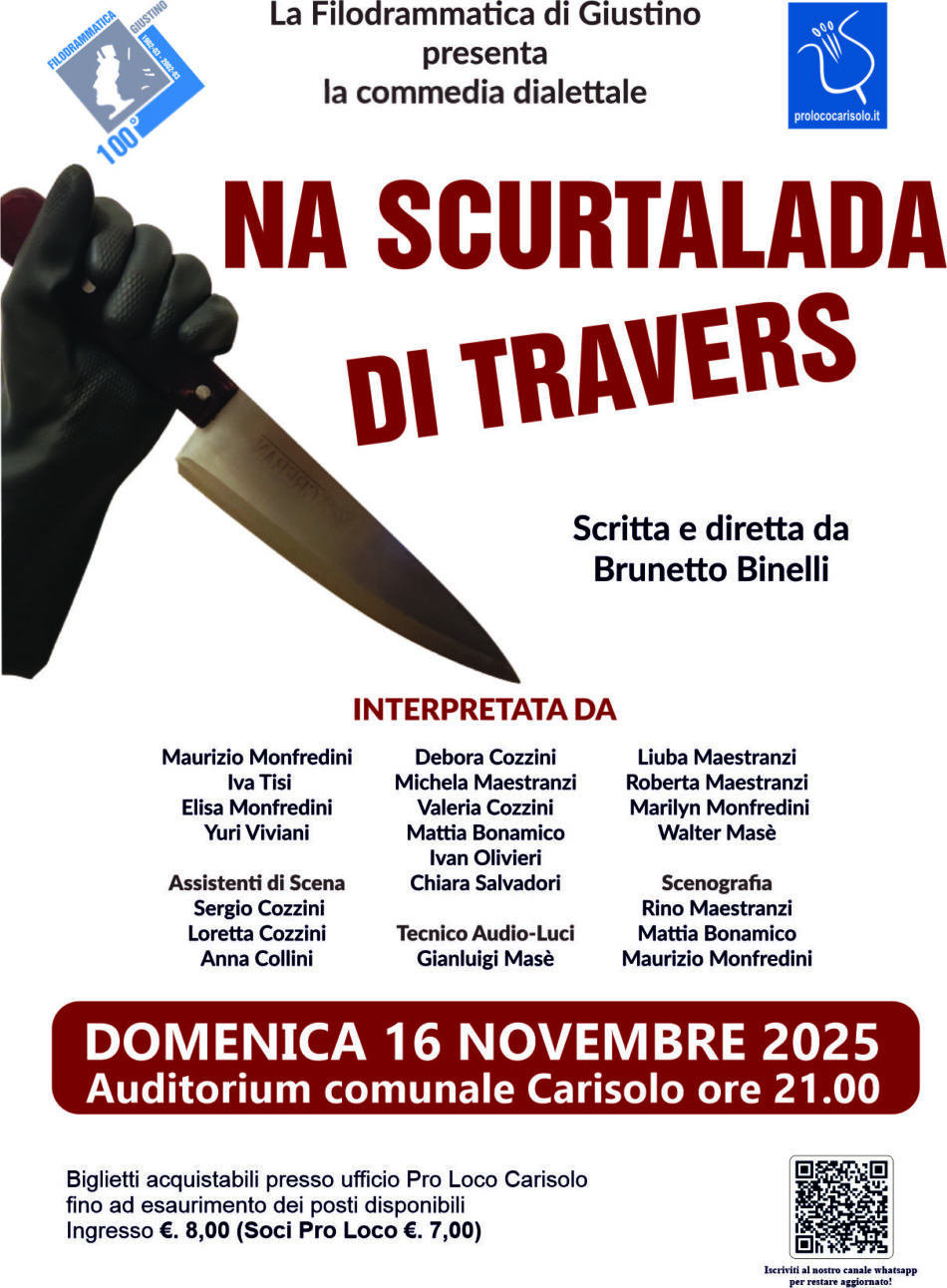 Carisolo Domenica 16 novembre “NA SCURTALADA DI TRAVERS