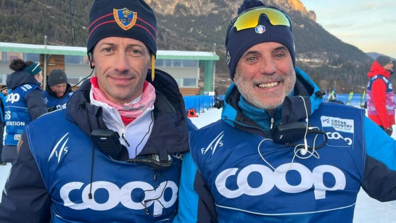 Michel Rainer e Giovanni Caola, cresciuti entrambi nell’US Carisolo come fondisti, a Trondheim Norvegia