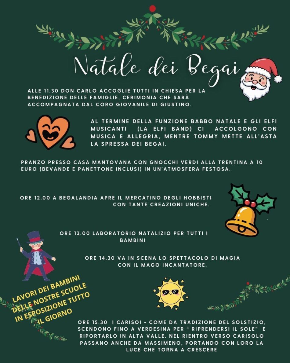 Massimeno Domenica 21 dicembre “il Natale dei Begai”