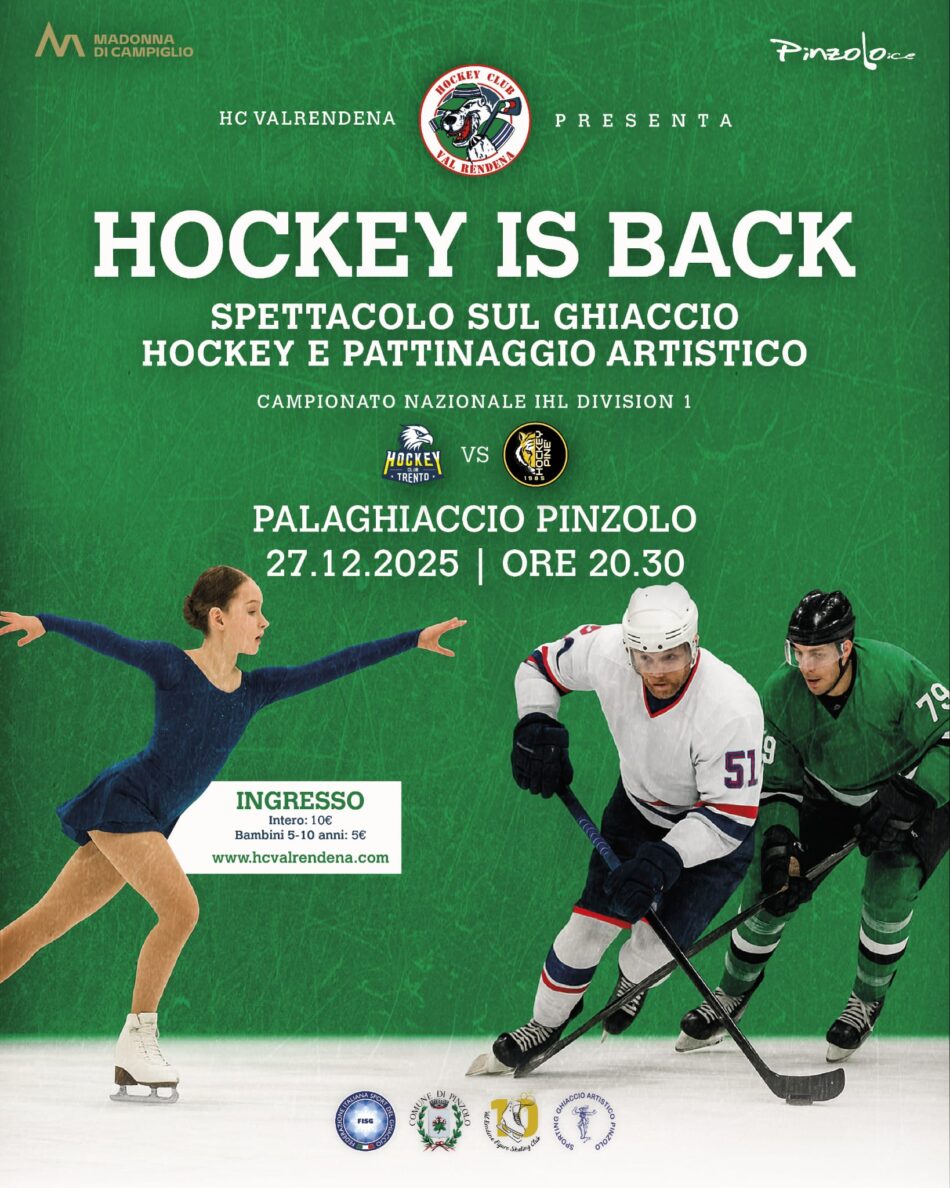 “GHIACCIO AD ALTA INTENSITÀ: *HOCKEY IS BACK !*