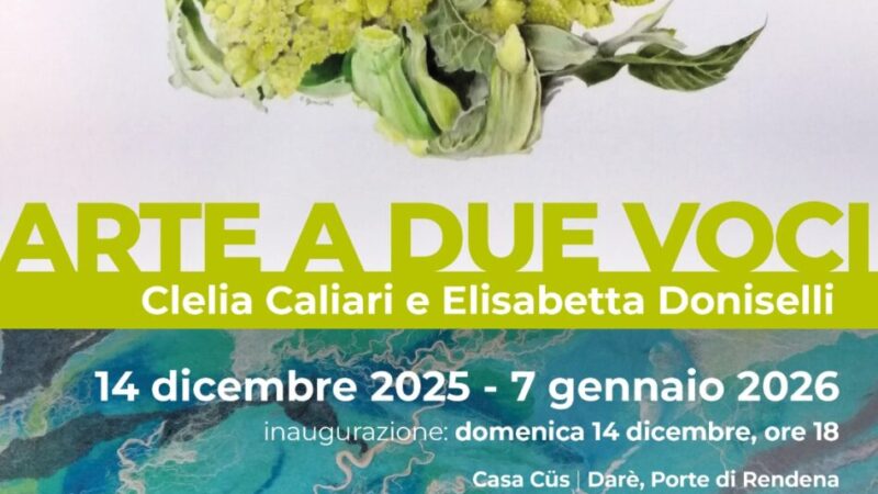 Inaugura a Darè la mostra “Arte a due voci”