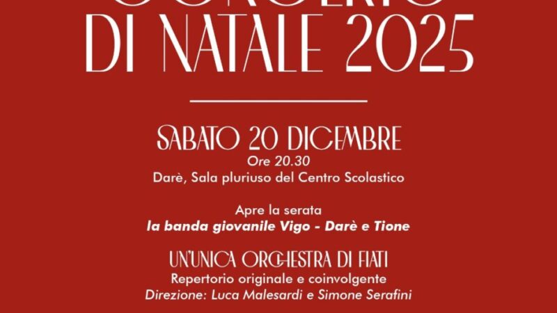 Concerto di Natale a Darè musica e tradizione per le feste
