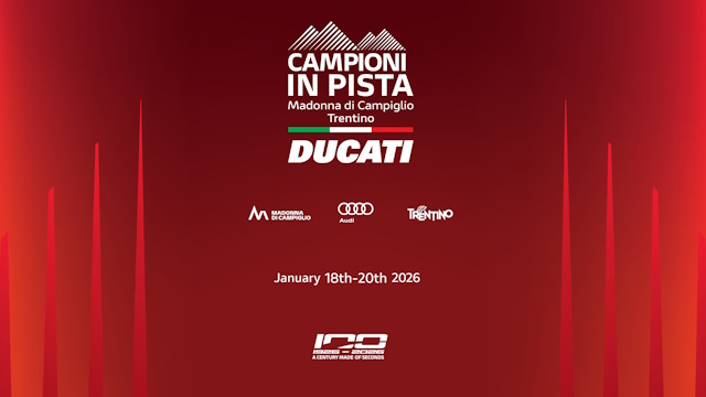 Dal 18 al 20 gennaio Ducati torna a Madonna di Campiglio: campioni in pista tra neve e motori