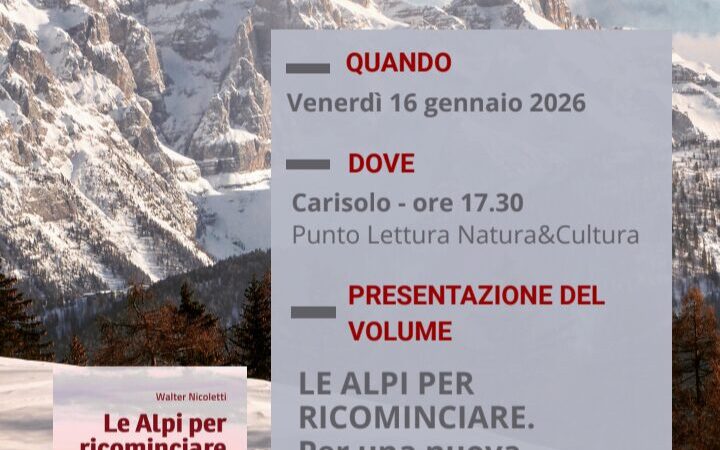 Presentazione libro Walter Nicoletti – 16 gennaio – Casa Geopark Carisolo – ore 17.30