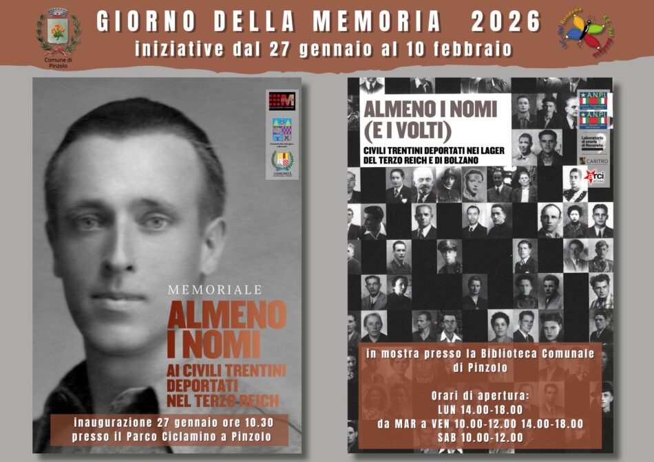 Pinzolo Giorno della Memoria: iniziative dal 27 gennaio al 10 febbraio 2026