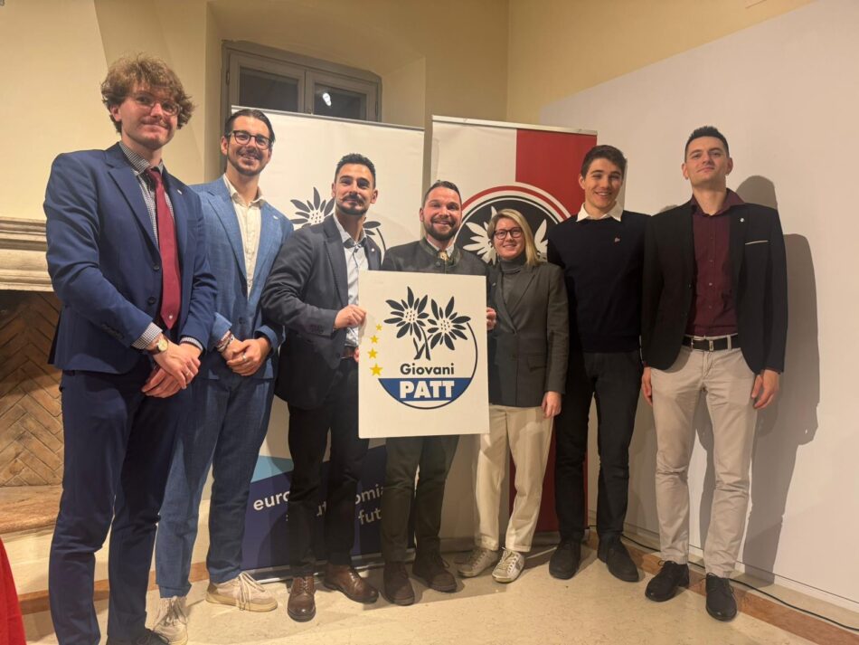 Movimento Giovanile PATT: rinnovate le cariche. Luca Campidelli nuovo segretario politico, Eddy Marchiori presidente