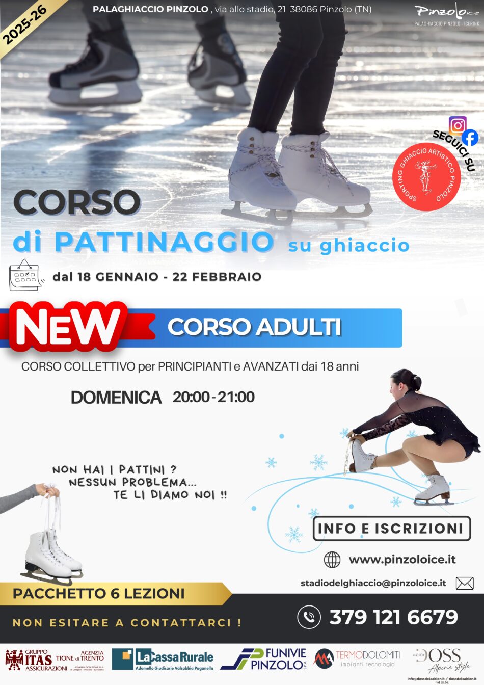 Corso di Pattinaggio su ghiaccio per adulti