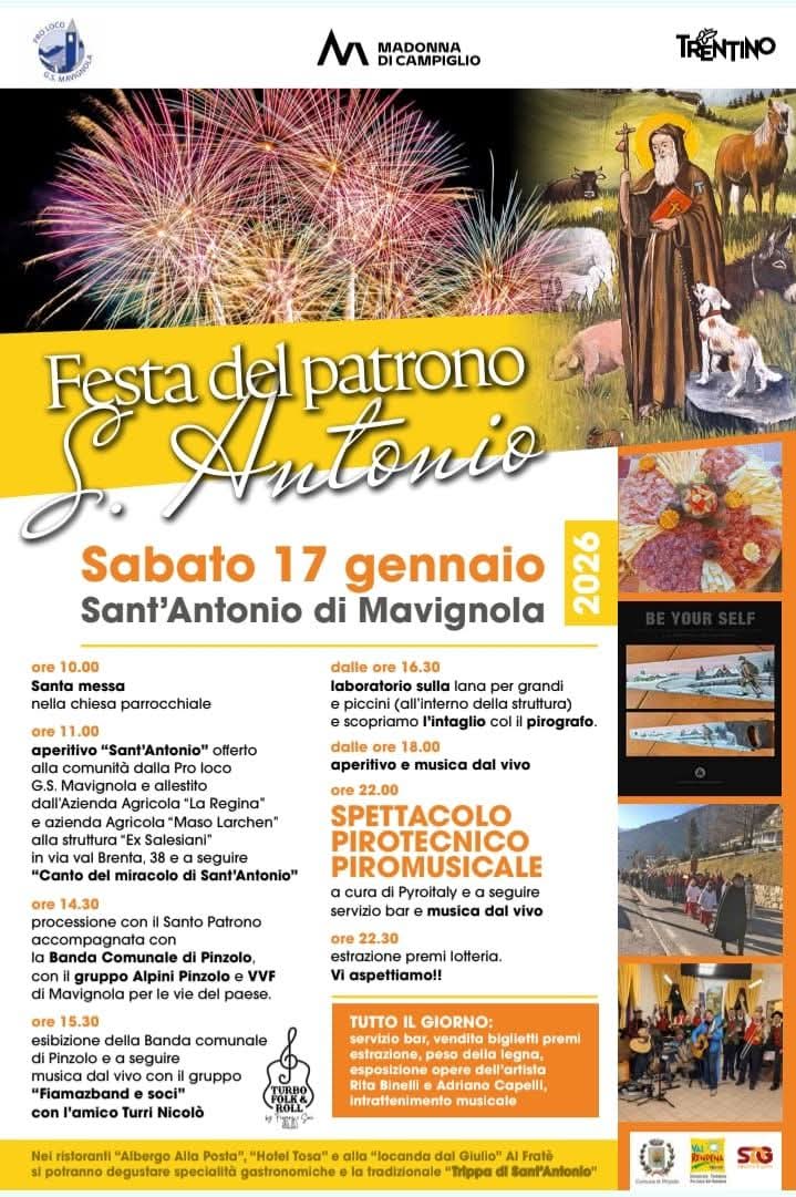 Mavignola sabato 17 gennaio 2026 – Festa del Patrono S.Antonio