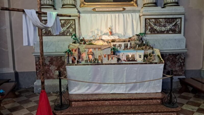 Nella chiesa di Pinzolo il suggestivo Presepe Pasquale allestito dal gruppo “Amici del Laurentianum”