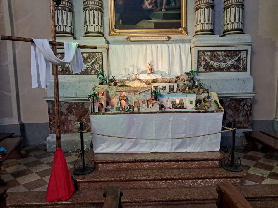 Nella chiesa di Pinzolo il suggestivo Presepe Pasquale allestito dal gruppo “Amici del Laurentianum”