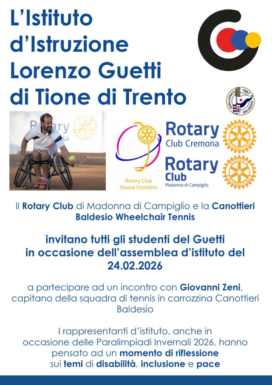 GIOVANNI ZENI capitano della squadra nazionale di tennis in carrozzina