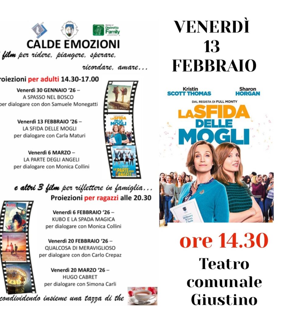 Teatro di Giustino Venerdì 13 febbraio ore 14.30 “La sfida delle mogli”