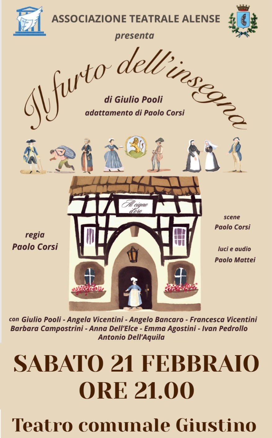 Teatro di Giustino Sabato 21 febbraio – ore 21.00 “Il furto dell’insegna”