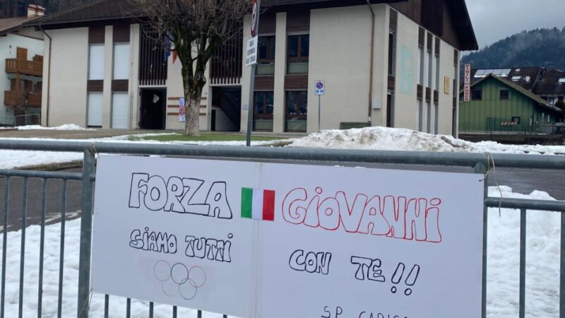 Anche gli alunni e le insegnanti di Carisolo tifano per Giovanni Franzoni