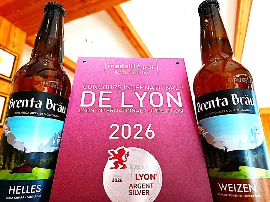 Concorso Internazionale di assaggio delle birre di Lione: due prestigiosi riconoscimenti per il Birrificio Val Rendena