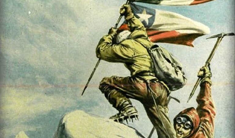 Ore 11 del 7 marzo 1956: Clemente Maffei Gueret di Pinzolo e Carlo Mauri conquistano il Monte Sarmiento