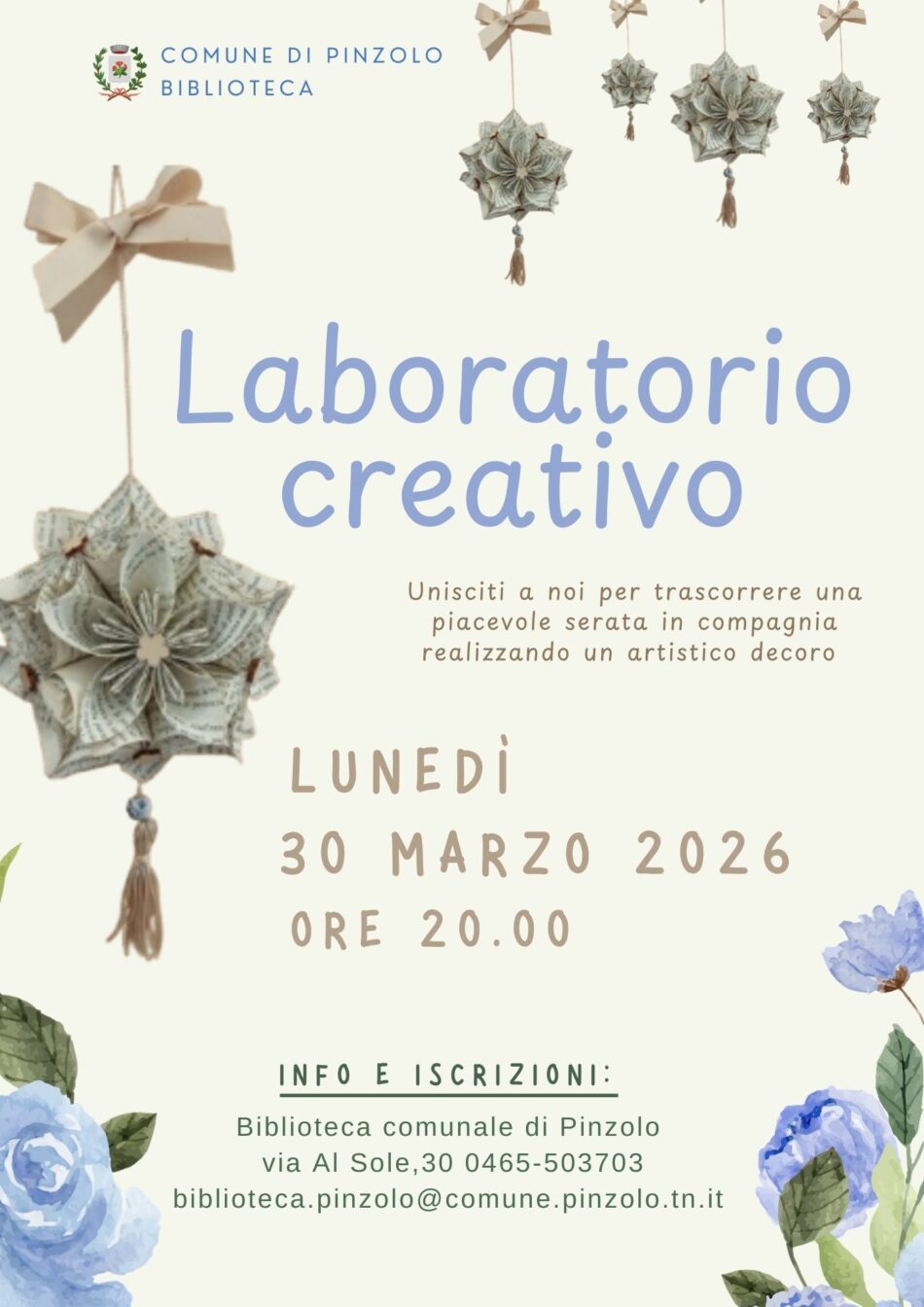 Biblioteca di Pinzolo “Laboratorio creativo”