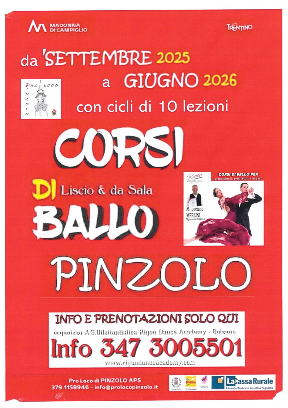 Pinzolo: CORSI DI BALLO Liscio & da Sala