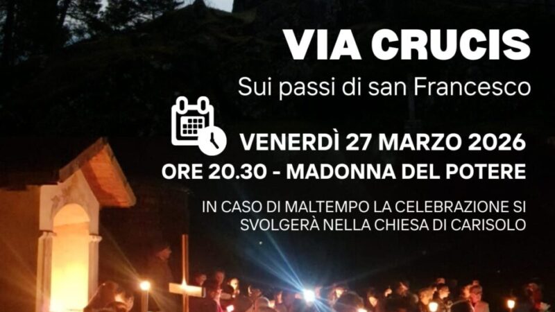 Venerdì 27 marzo ore 20.30 “Via Crucis” alla Madonna del Potere