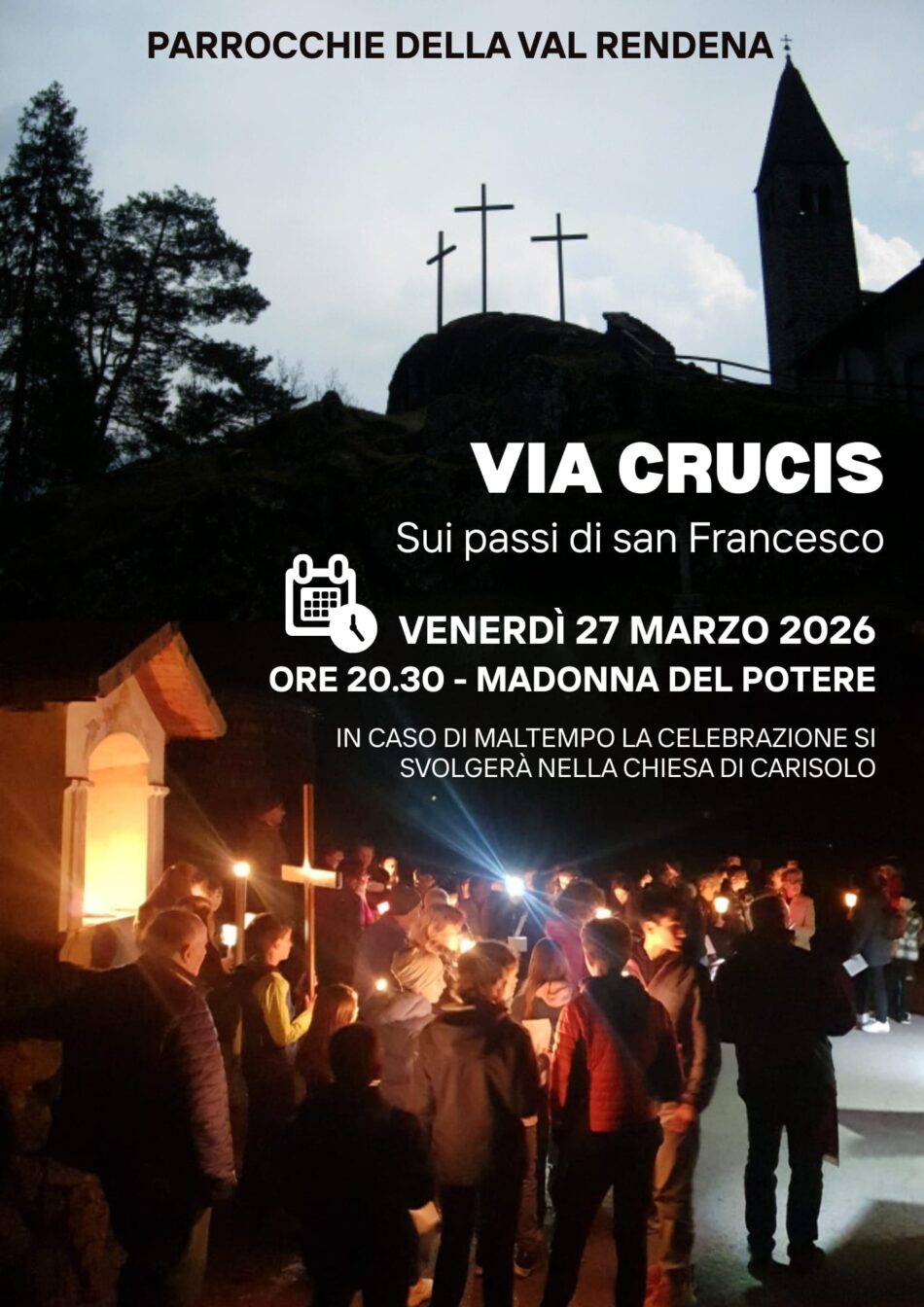 Venerdì 27 marzo ore 20.30 “Via Crucis” alla Madonna del Potere