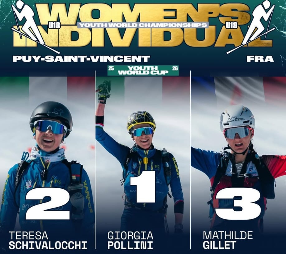 Mondiali di Scialpinismo: Giorgia Pollini conquista due ori e un bronzo in Francia