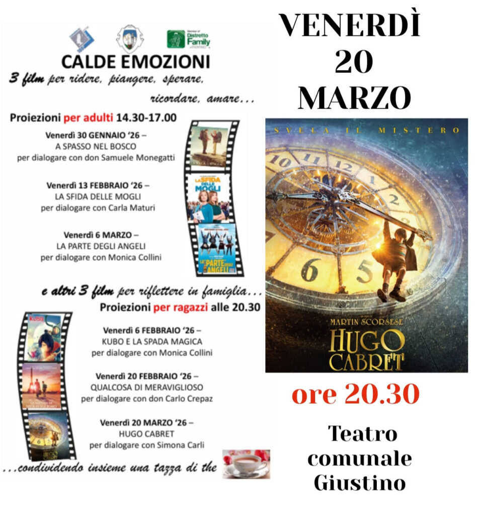 Giustino: Ultimo appuntamento con il Cineforum Ragazzi!