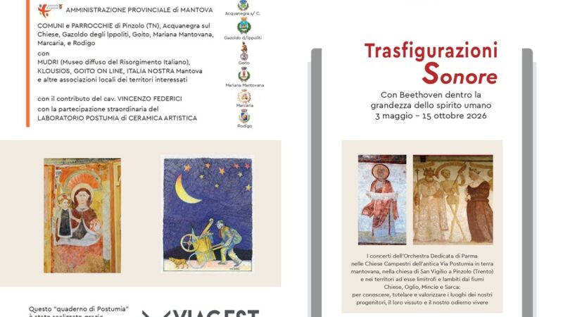 “Trasfigurazioni Sonore” farà tappa a Pinzolo il 27 giugno alla chiesa di san Vigilio