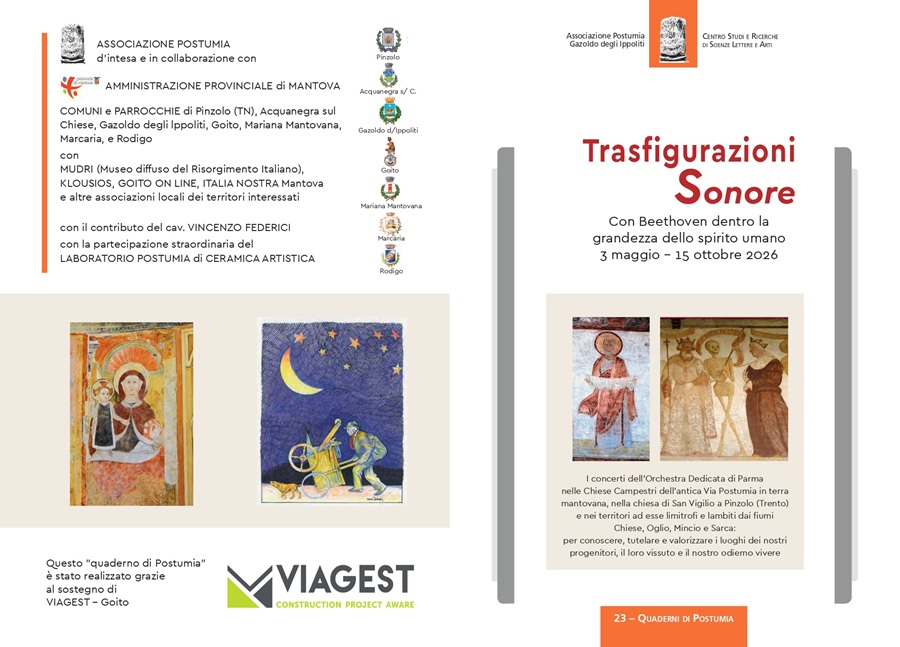 “Trasfigurazioni Sonore” farà tappa a Pinzolo il 27 giugno alla chiesa di san Vigilio