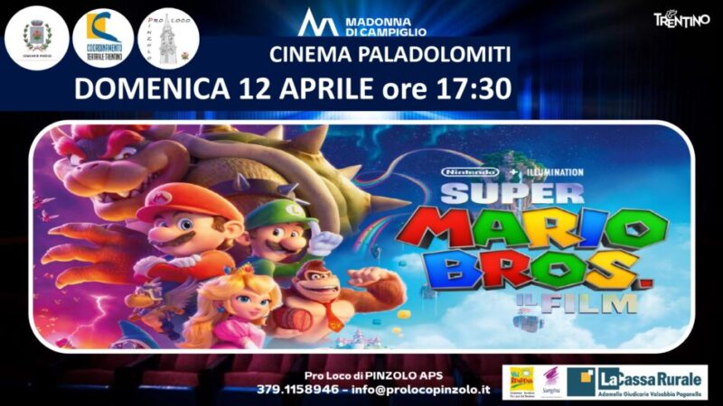 Cinema a Pinzolo: Domenica 12 aprile ore 17.30 “Super Mario Galaxy”