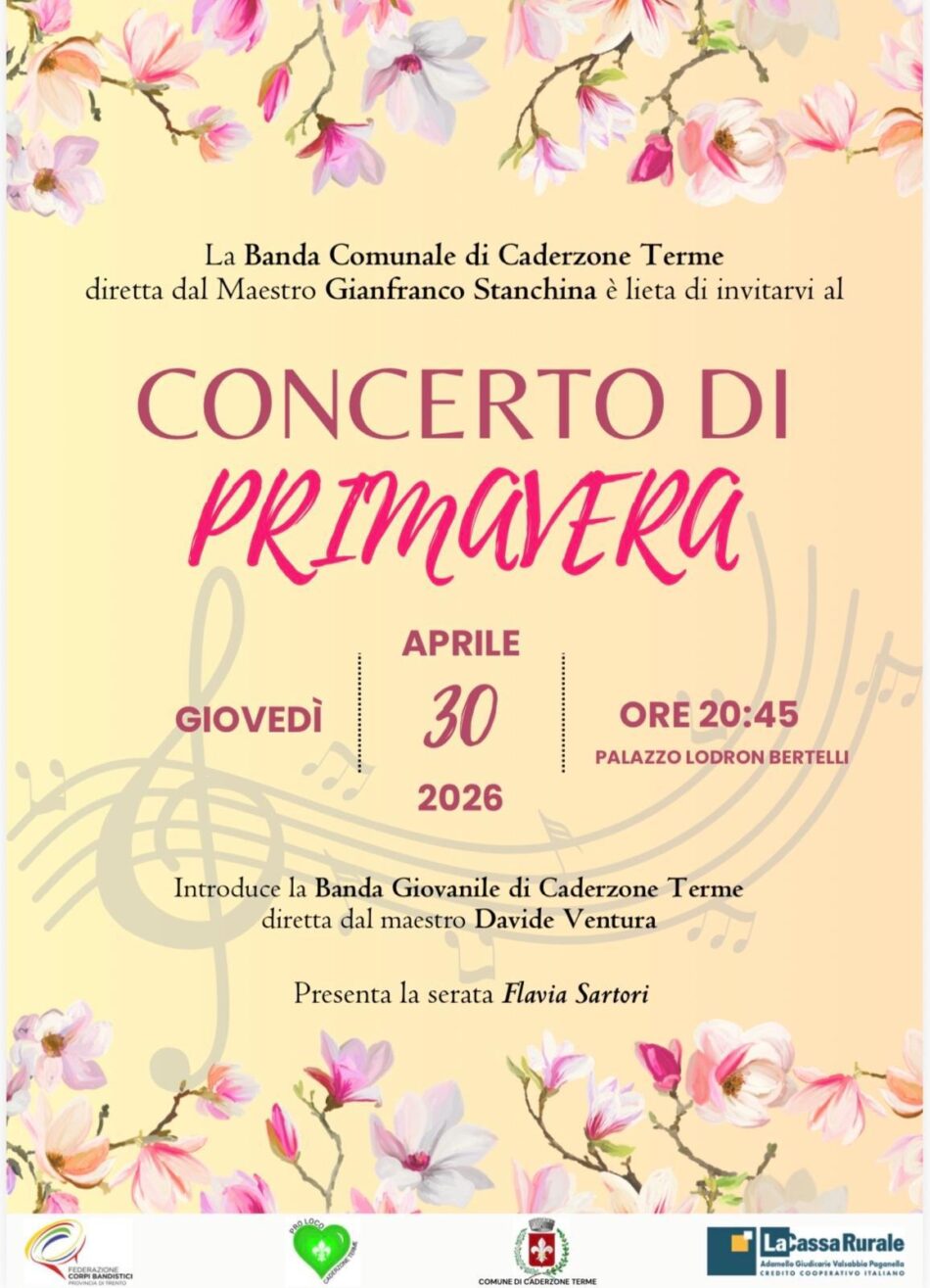 Caderzone Terme Giovedì 30 aprile “Concerto di Primavera”