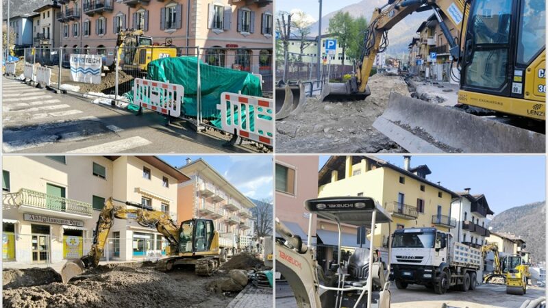 Tione ostaggio dei cantieri: commercianti al limite, “qui non entra più nessuno”