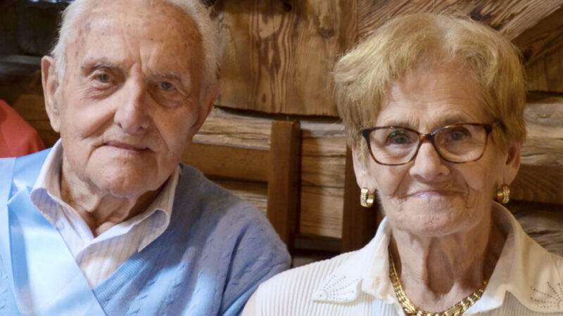 Pinzolo: Vitalina e Giacomino festeggiano il 65° anniversario di matrimonio