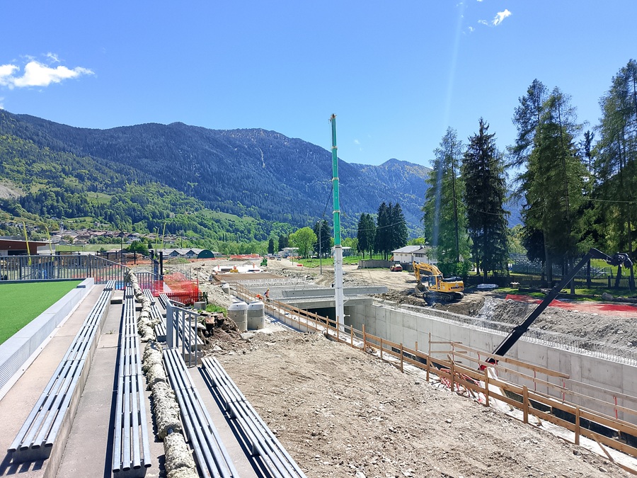 Circonvallazione di Pinzolo: in zona Pineta è già iniziata la copertura della strada in galleria