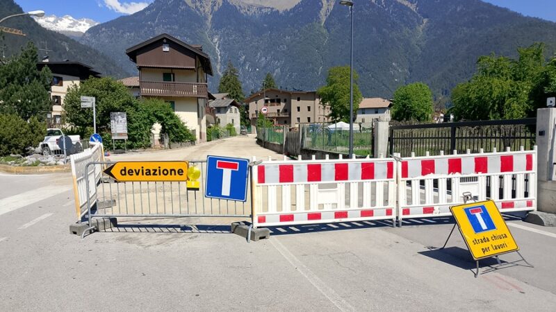 Pinzolo, ultimi mesi di disagi: i cantieri Pnrr chiuderanno entro giugno