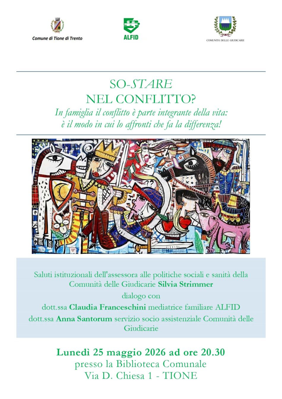 SERATA INFORMATIVA -SO-STARE NEL CONFLITTO? In famiglia il conflitto è parte integrante della vita: è il modo in cui lo affronti che fa la differenza!