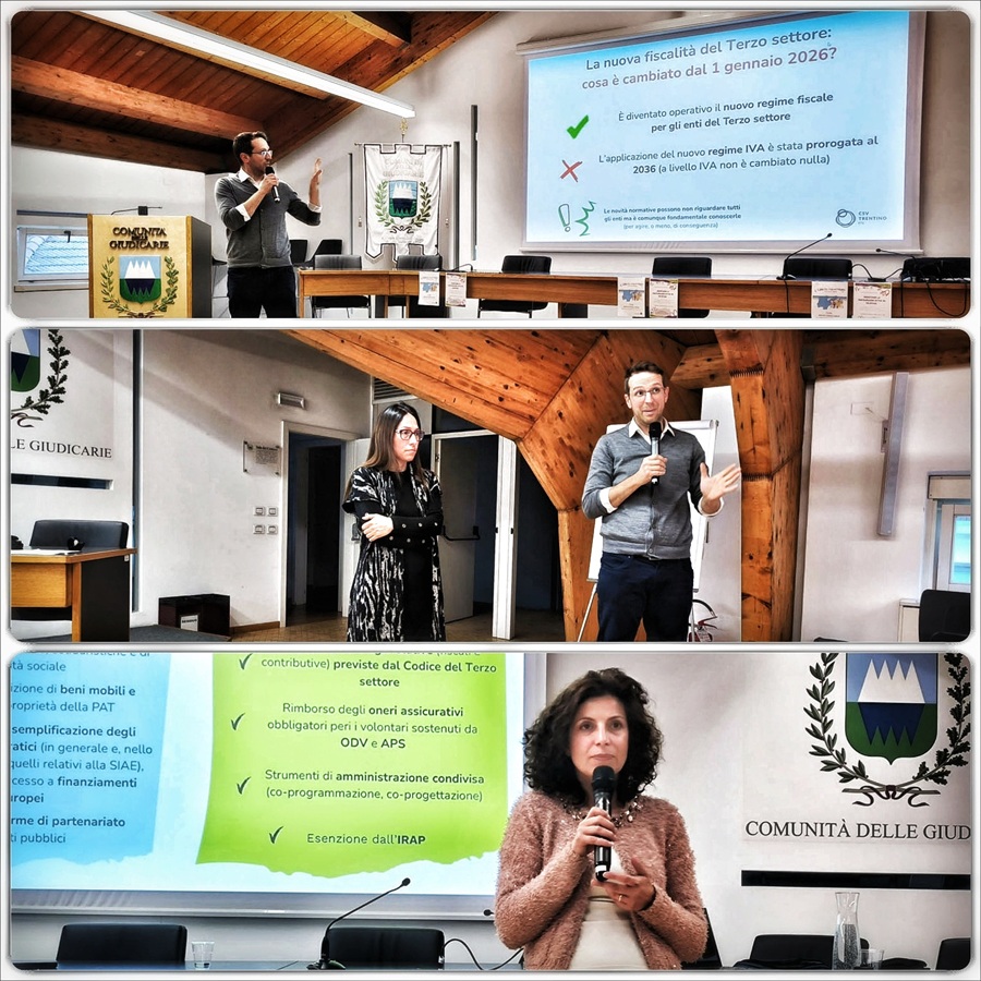 Le novità per gli ETS. A Tione focus sul futuro del Terzo Settore tra riforme e legge provinciale