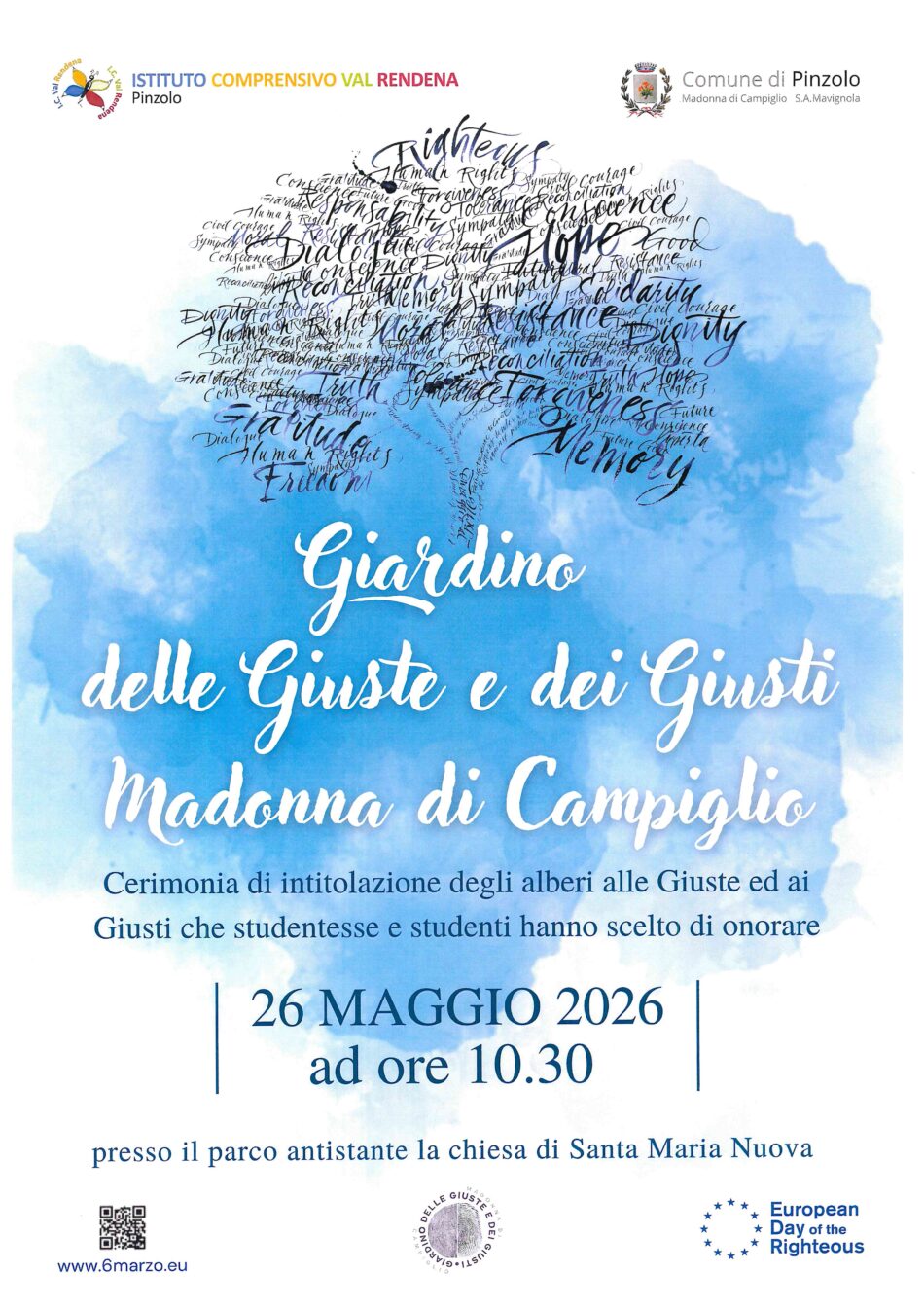 Madonna di Campiglio 26 maggio ore 10.30 “Giardino delle Giuste e dei Giusti”